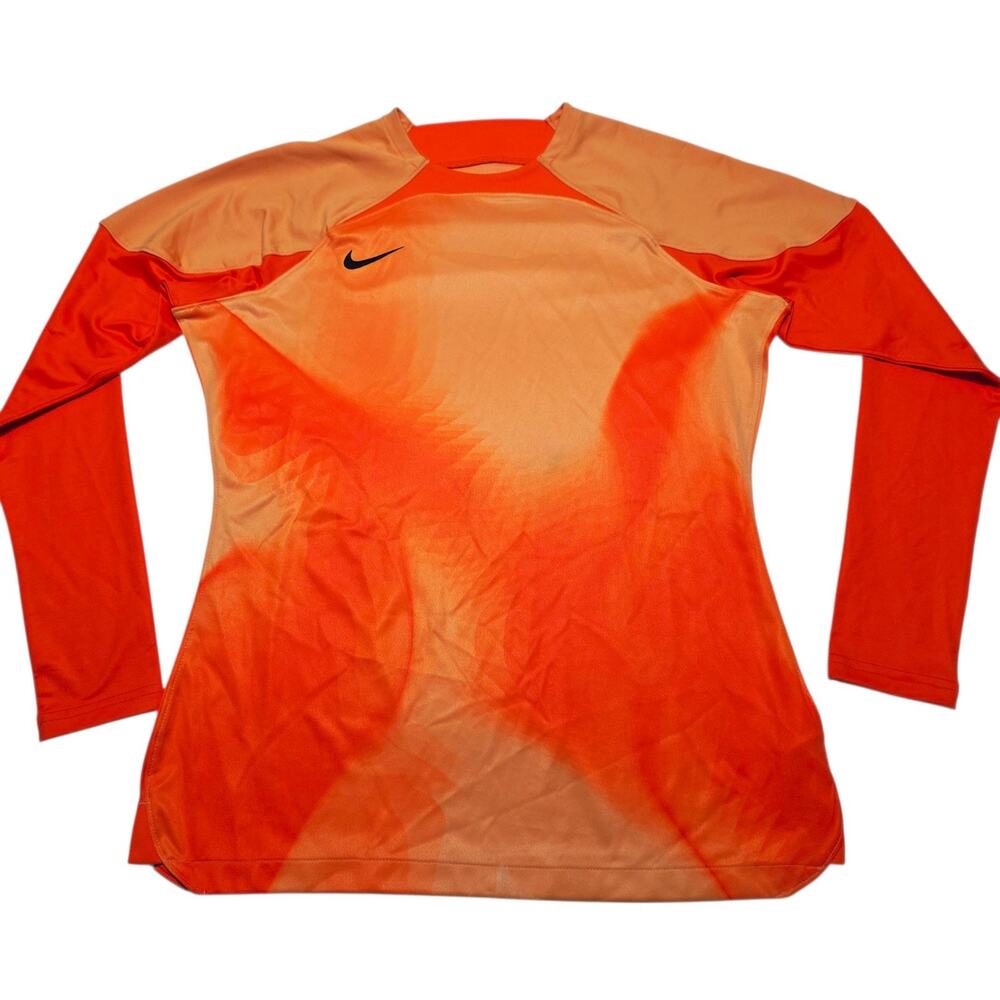 Nike Dri-Fit Women's Med  Soccer Goal Keeper Futbol Jersey NWT Orange DH8226-819